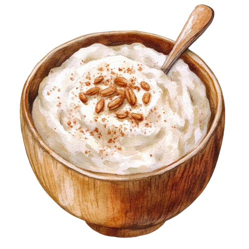 Logo Arroz con leche
